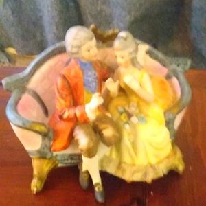 Large George And Martha Ceramic Figuring